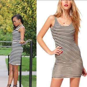 XSOLDX Zara Basic French Stripe Bodycon Dress